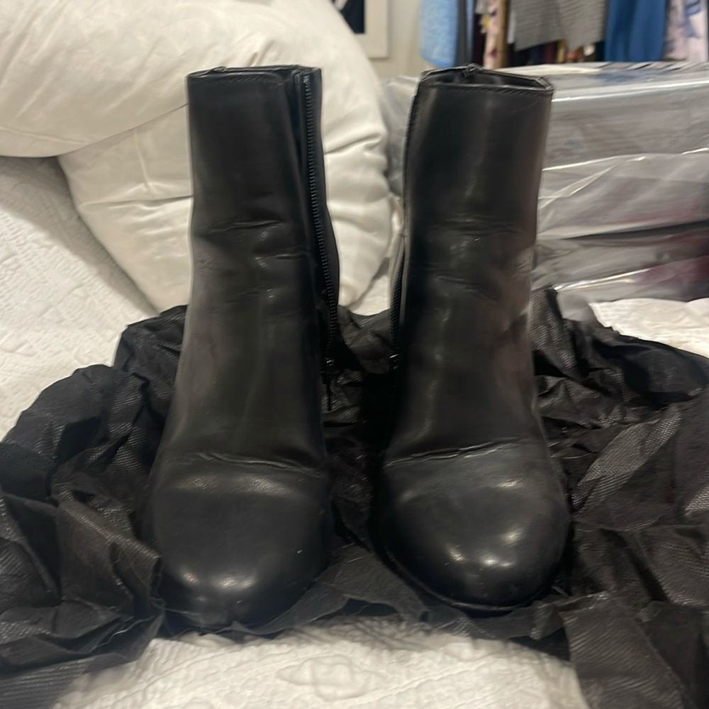 Black booties size 7 ish